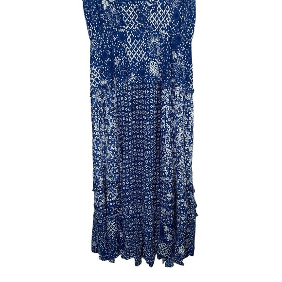 Poupette St Barth Paulina Midi Dress Blue Size S - Picture 5 of 13